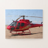 Helikopter, rood, vliegtuig legpuzzel (Horizontaal)
