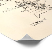 Helikopter rotors 1953 oude patent art Peper Poster (Hoek)