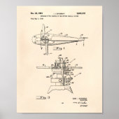 Helikopter rotors 1953 oude patent art Peper Poster (Voorkant)