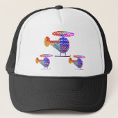 HELIKOPTER-SCHERM TRUCKER PET (Voorkant)