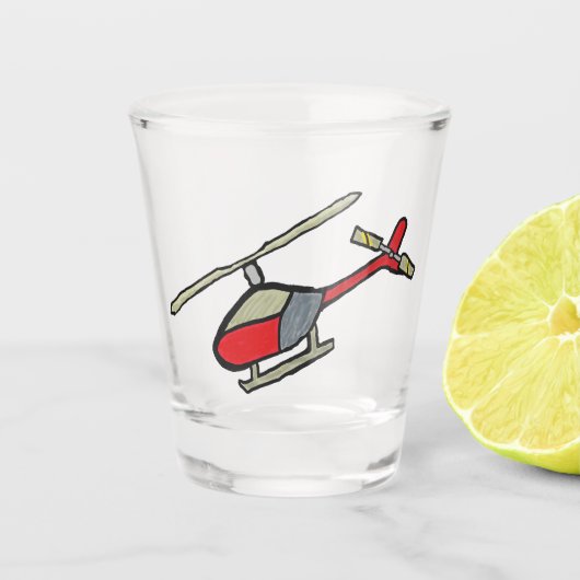 Helikopter Shot Glas (Voorkant)