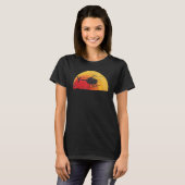 Helikopter Silhouette MD 500 Sunset Pilot T-shirt (Voorkant volledig)