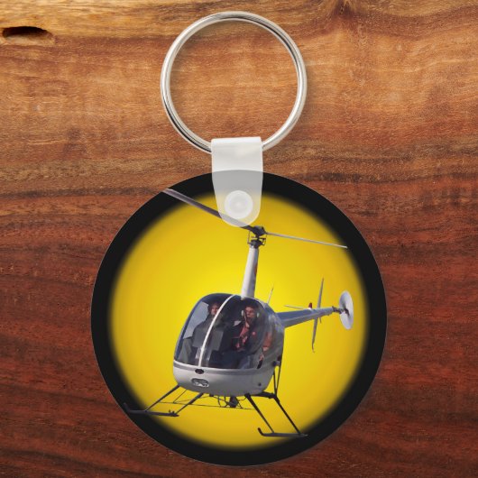 Helikopter Sleutelhanger Keepslag en helikoptercad (Voorkant)