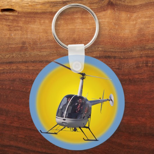 Helikopter Sleutelhanger Keepslag en helikoptercad (Voorkant)