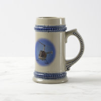 Helikopter Stein Flying Chopper Beer Mokken Bril