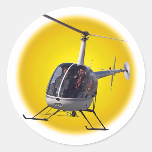 Helikopter Stickers met helikopter - Gift & Sticke (Voorkant)