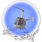 Helikopter Stickers met helikopter - Gift & Sticke (Voorkant)