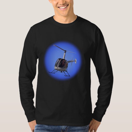 Helikopter T-shirt Cool Long Sleeve T - shirts (Voorkant)