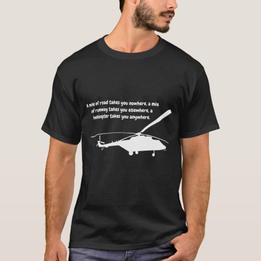 Helikopter T-shirt met offerte (Voorkant)