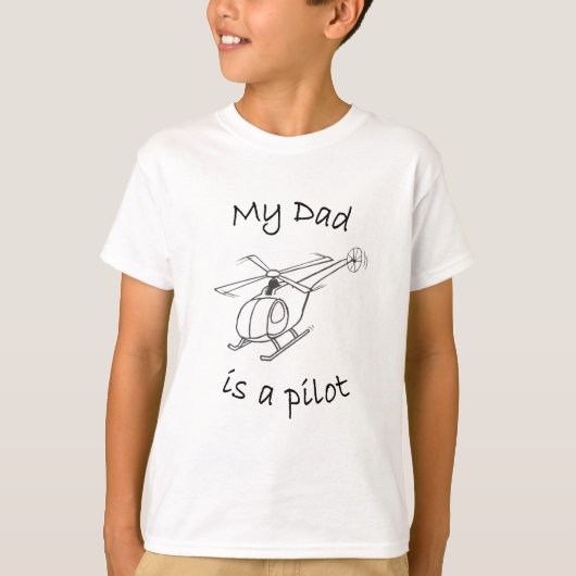 Helikopter T-shirt voor het kind (Voorkant)