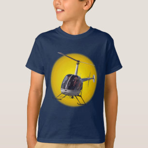 Helikopter T-shirts met kind bovenaan Kind