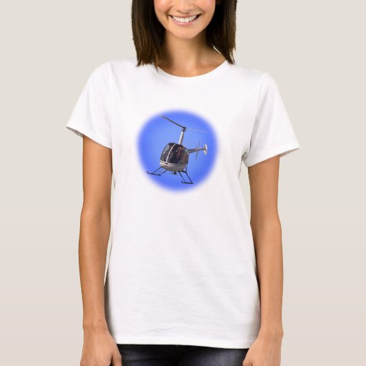 Helikopter Tanktop wolkoperen T - shirts voor vro (Voorkant)
