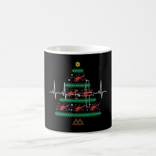 Helikopter Ugly Kerstmis Pilot Xmas Tree Gift Koffiemok