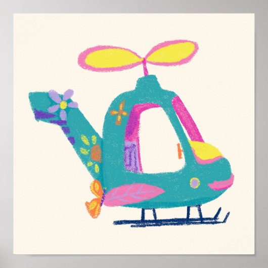 Helikopter van de set 'Dream To Fly' Poster (Voorkant)
