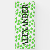 Helikopter Verjaardag Eenvoudige naam Spandoek (Verticaal)