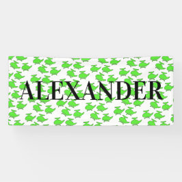 Helikopter Verjaardag Eenvoudige naam Spandoek