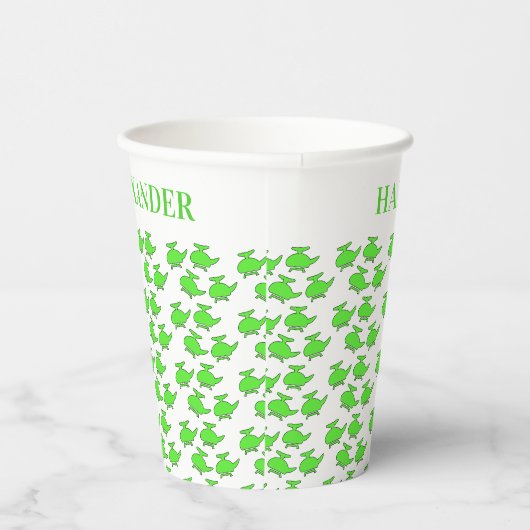 Helikopter Verjaardag Papieren Bekers (Rechts)