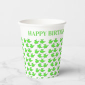 Helikopter Verjaardag Papieren Bekers (Voorkant)