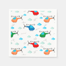 Helikopter verjaardagsfeest Baby shower Servet