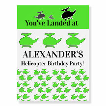 Helikopter verjaardagsfeestje