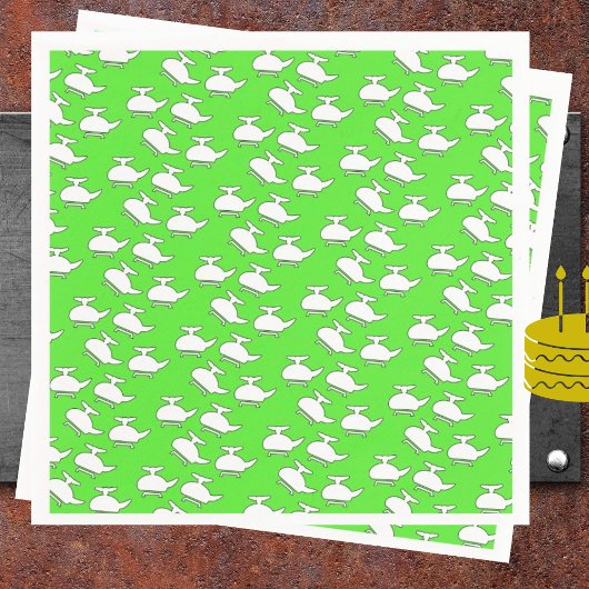 Helikopter verjaardagsfeestje servet