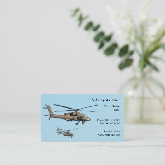 helikopter-Visitekaartje Visitekaartje (Staand voorkant)