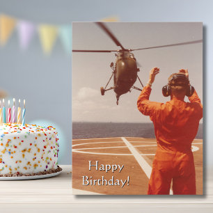 Helikopter Vliegtuig foto Cool Luchtvaart Verjaard Briefkaart