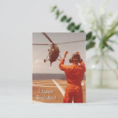 Helikopter Vliegtuigfoto, Cool Aviation Verjaardag Briefkaart (Staand voorkant)