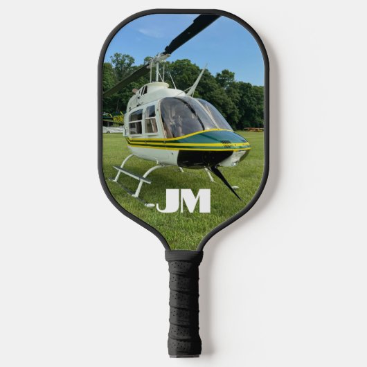 Helikopter Vliegtuigfoto, Luchtvaart, Gepersonalis Pickleball Paddle (Voorkant)