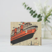  helikopter voor cruiseschepen op wetenschapsgebie briefkaart (Staand voorkant)