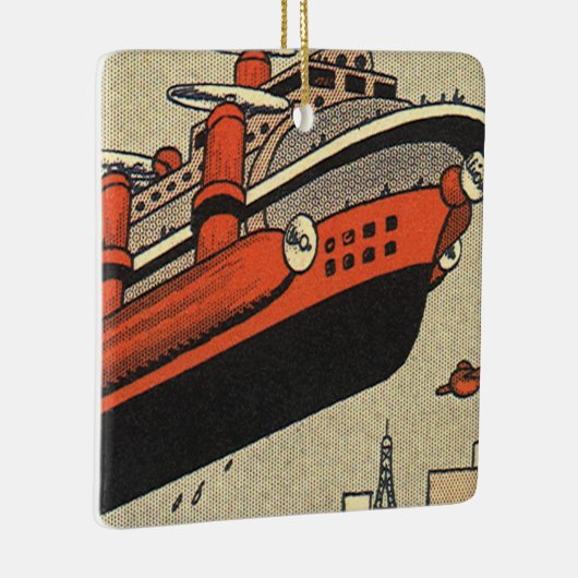  helikopter voor cruiseschepen op wetenschapsgebie keramisch ornament (Rechts)