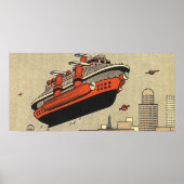  helikopter voor cruiseschepen op wetenschapsgebie poster (Voorkant)