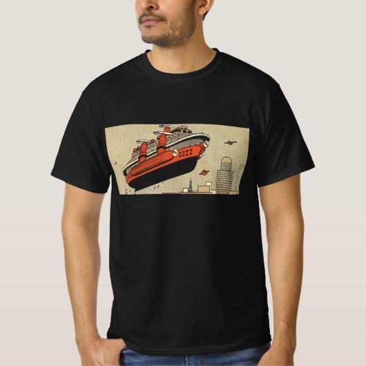 helikopter voor cruiseschepen op wetenschapsgebie t-shirt (Voorkant)