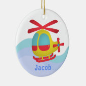 Helikopter voor de bestrijding van geluidshinder v keramisch ornament (Rechts)