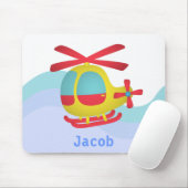 Helikopter voor de bestrijding van geluidshinder v muismat (Met muis)