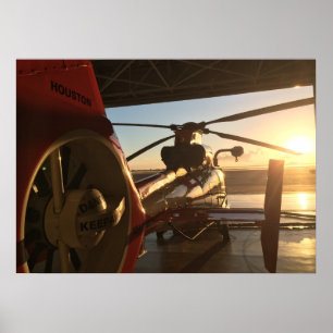 Helikopter voor kustwacht MH-65D dolfijn Poster