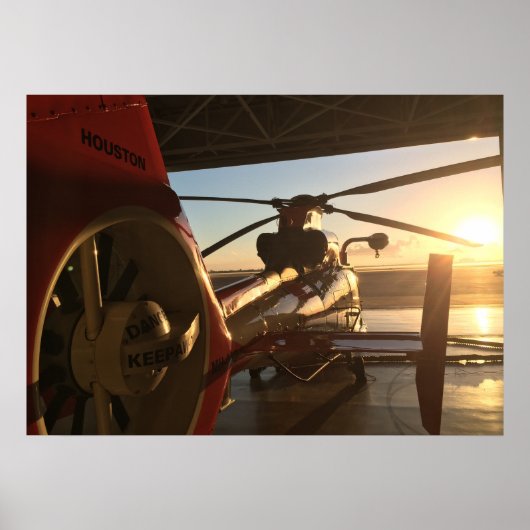 Helikopter voor kustwacht MH-65D dolfijn Poster (Voorkant)