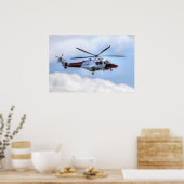 Helikopter voor kustwacht poster (Keuken)