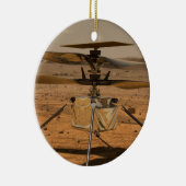 Helikopter voor maandelijkse onscherpte keramisch ornament (Rechts)