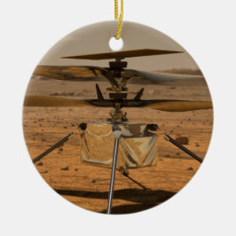 Helikopter voor maandelijkse onscherpte keramisch ornament