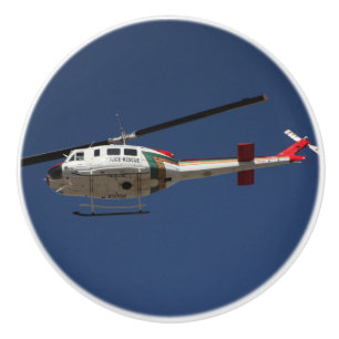 Helikopter voor noodhulp bij politie — keramische knop