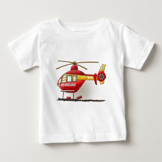 Helikopter voor ontluchting Baby T-shirt (Voorkant)
