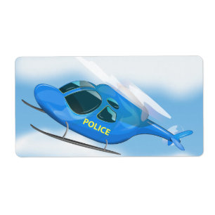 Helikopter voor politie etiket