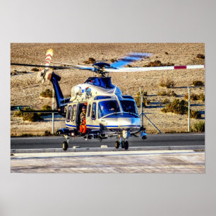 Helikopter voor politie poster