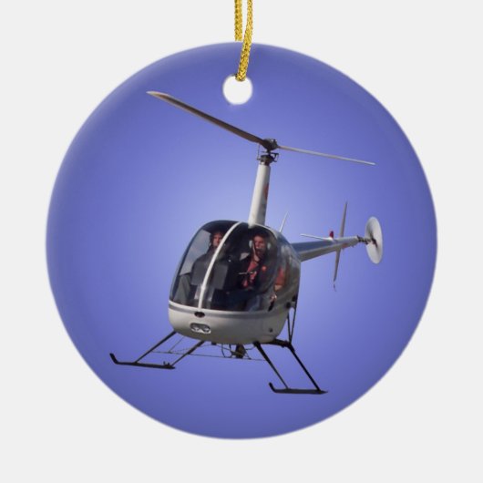Helikopter voor sierdoeleinden Helikopter handbedi Keramisch Ornament (Voorkant)