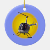 Helikopter voor sierdoeleinden Helikopter handbedi Keramisch Ornament (Achterkant)