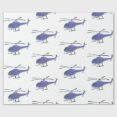 helikopter voor vliegende helikopter cadeaupapier (Vlak)