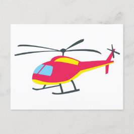 helikopter voor vliegende helikopter feestdagenkaart