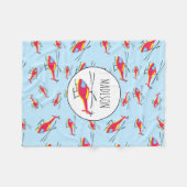 helikopter voor vliegende helikopter fleece deken (Voorkant (Horizontaal))