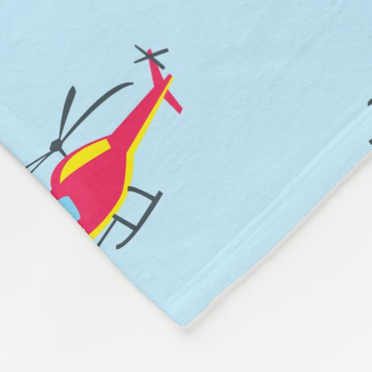 helikopter voor vliegende helikopter fleece deken (Hoek)